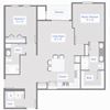 2 Bed, 2 Bath - 1186 SF